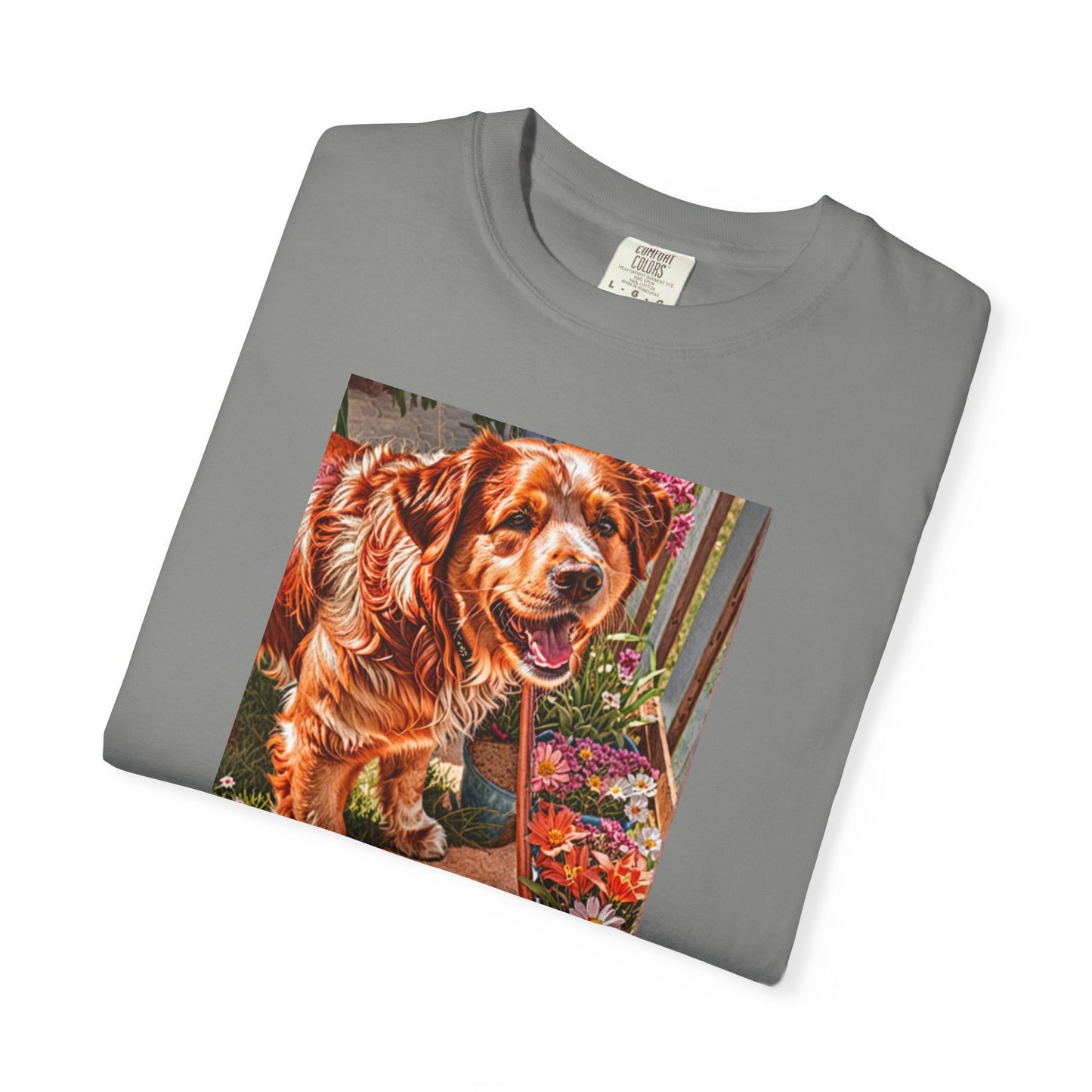 Garden Dog T-Shirt | Just Admiring Your Garden, Pet Lover Gift, Dog Lover Apparel, Nature Lover Tee, Cozy Casual Wear