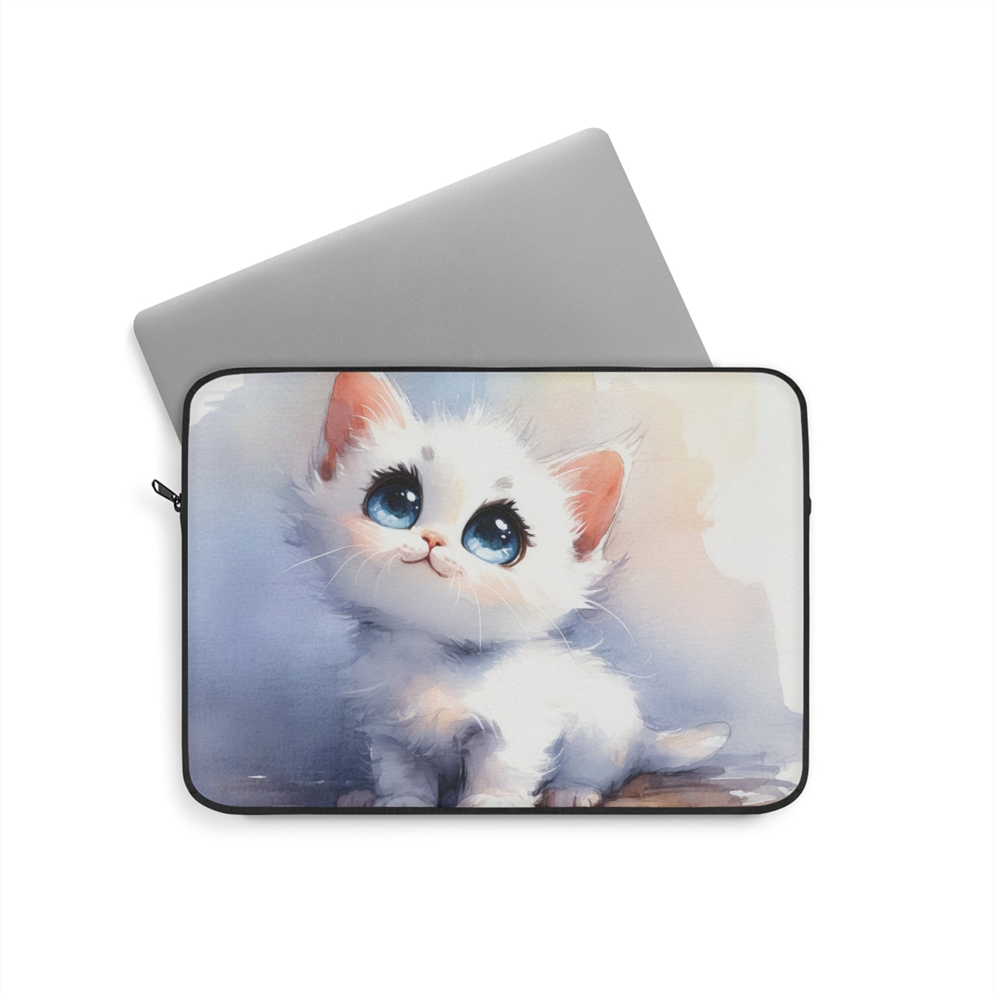 Adorable Cat Laptop Sleeve, Cute Cat Computer Case, Cat Lover Gift, Pet-Themed Accessory, Fun Laptop Bag