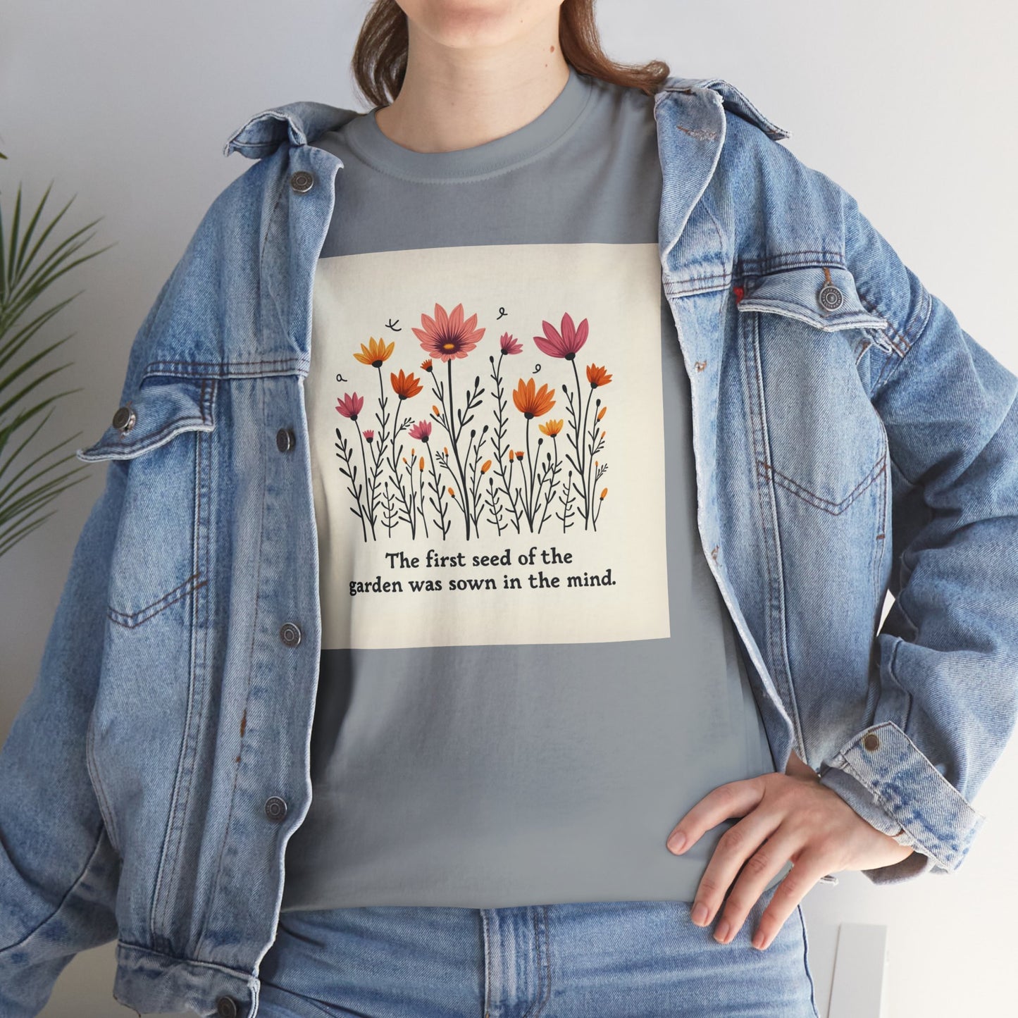 Floral Garden Inspiration Tee, Nature Lover Gift, Bohemian Style Shirt, Mindfulness Apparel, Spring Fashion, Unisex T-Shirt