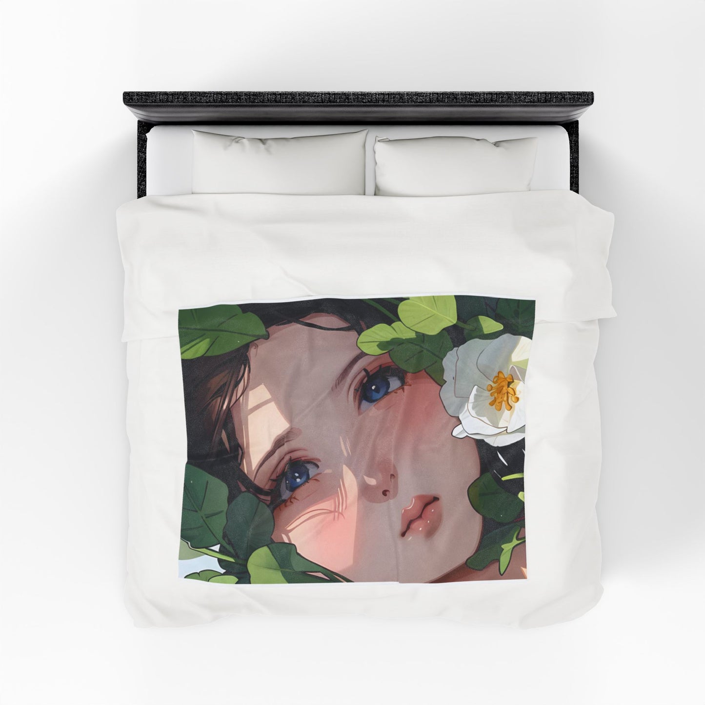 Cozy Velveteen Plush Blanket with Floral Design, Perfect for Home Decor, Gifts, Relaxation, and All Seasons