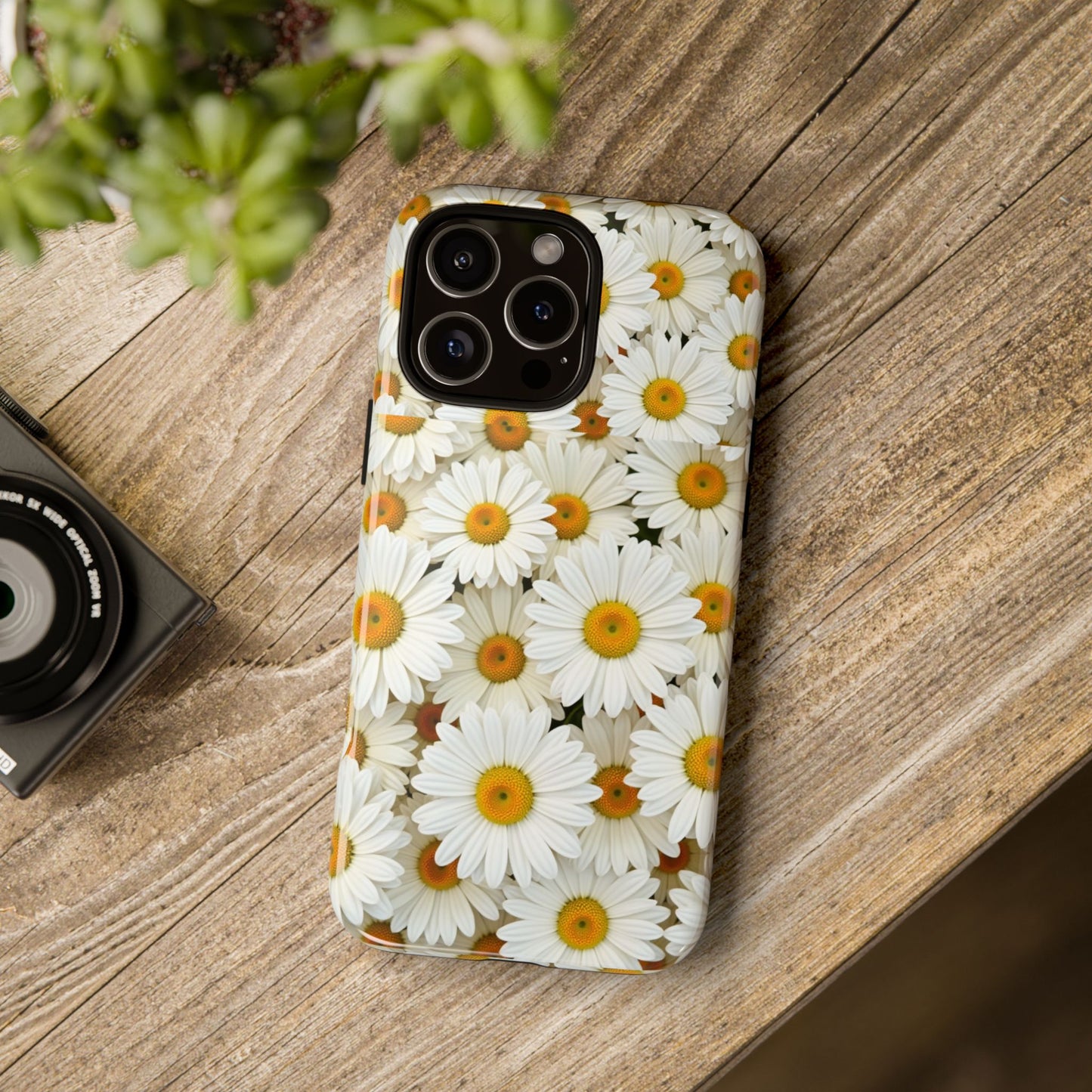 Floral Phone Case, Tough Cases, Daisy Pattern, Nature Lover Gift, Spring Accessory, Stylish Protection