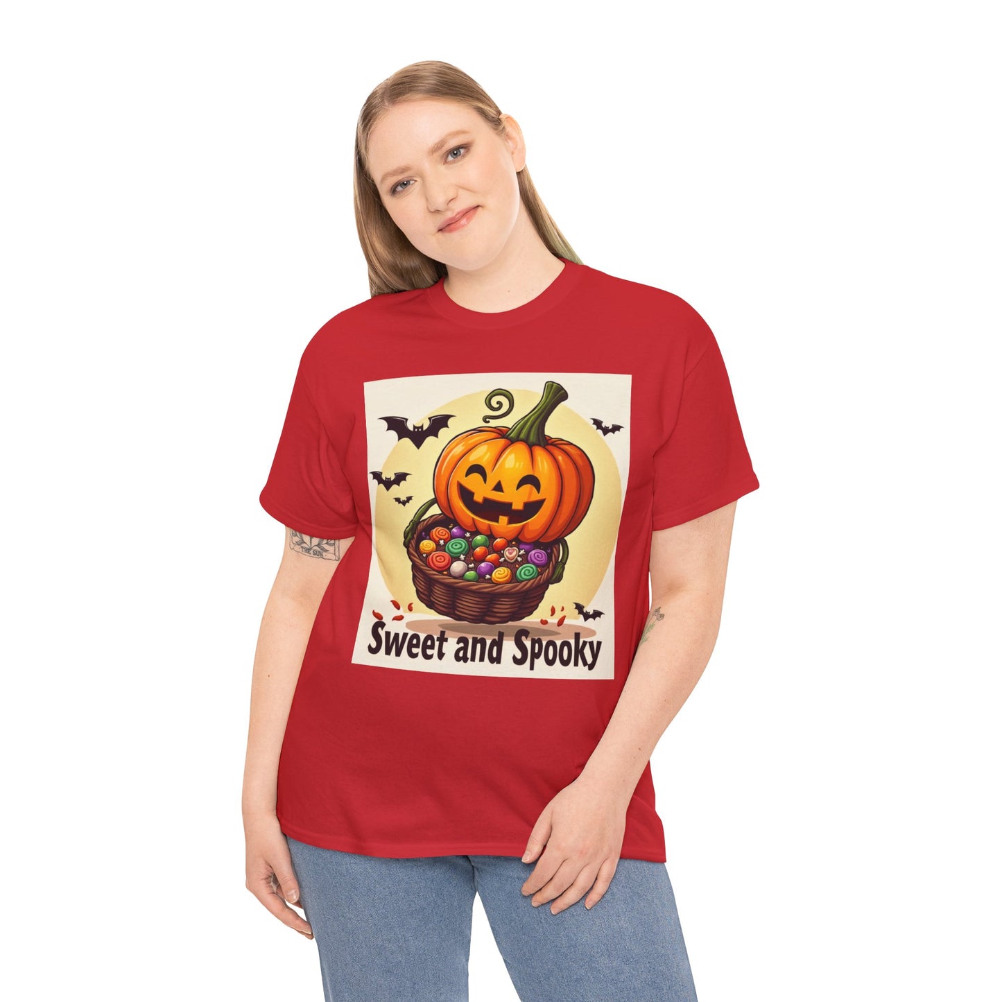 Sweet and Spooky Halloween Tee, Unisex Cotton Shirt for Fall, Pumpkin Lover's Gift, Trick or Treat Top, Halloween Party Wear