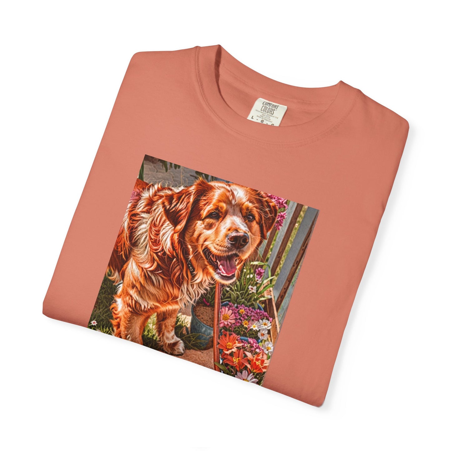 Garden Dog T-Shirt | Just Admiring Your Garden, Pet Lover Gift, Dog Lover Apparel, Nature Lover Tee, Cozy Casual Wear