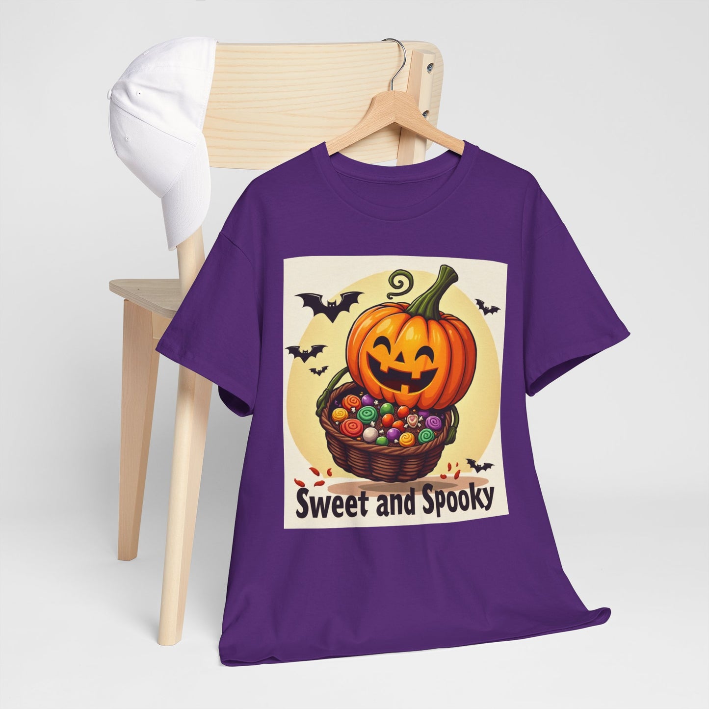 Sweet and Spooky Halloween Tee, Unisex Cotton Shirt for Fall, Pumpkin Lover's Gift, Trick or Treat Top, Halloween Party Wear