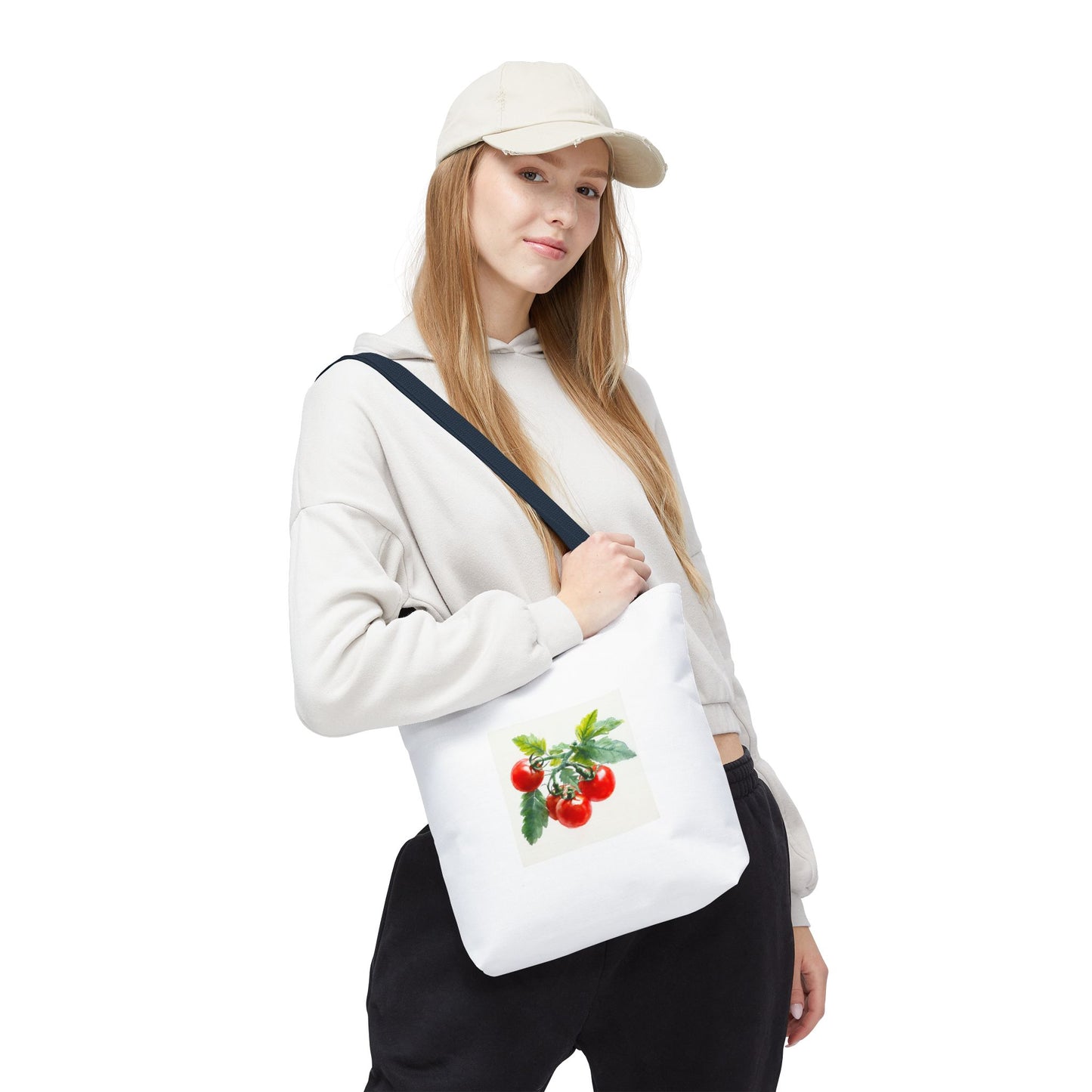 Tomato Print Tote Bag - Perfect for Farmers Markets, Grocery Shopping, Eco-Friendly, Gardening Gifts, Summer Outings