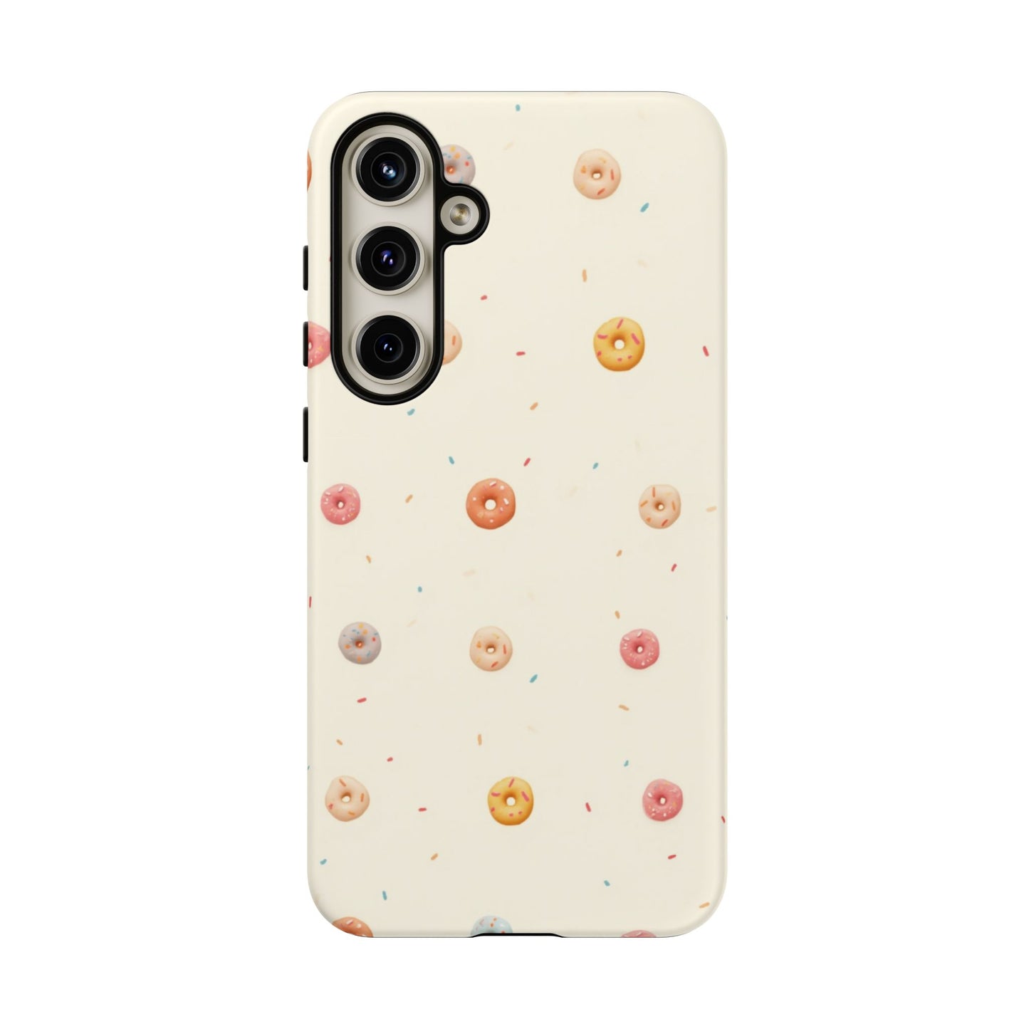 Donut Pattern Phone Case, Cute Phone Cover for Food Lovers, Fun Gift for Birthdays, Sweet Treats, Aesthetic Accessories