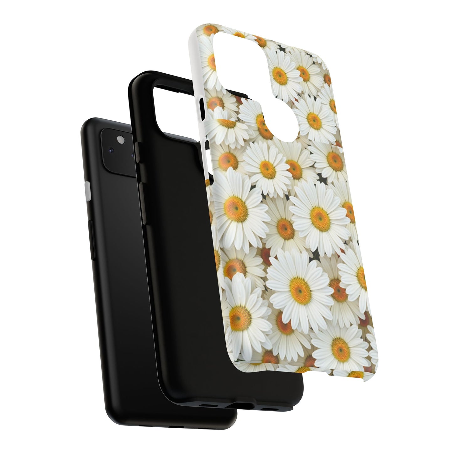 Floral Phone Case, Tough Cases, Daisy Pattern, Nature Lover Gift, Spring Accessory, Stylish Protection