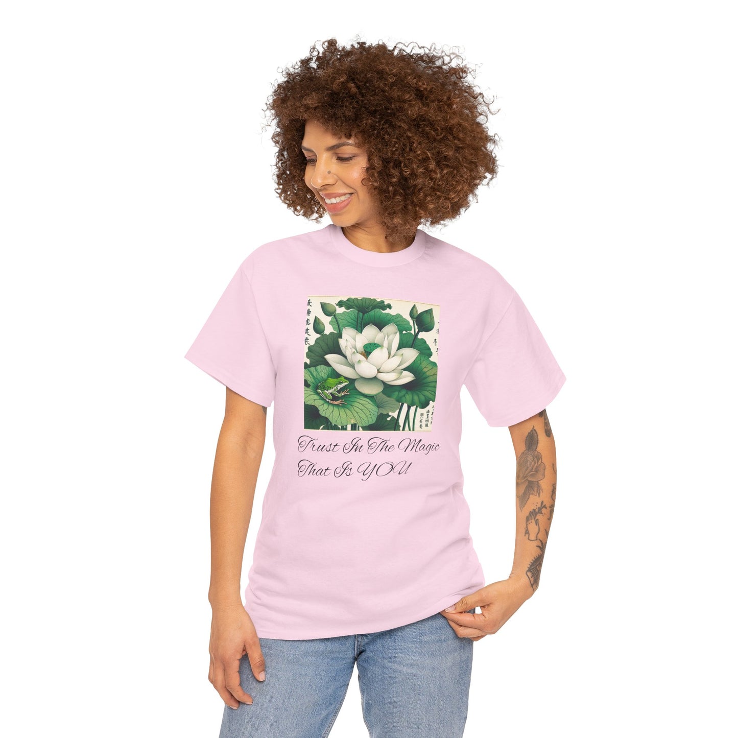 Lotus Flower Inspirational Tee - Mindfulness Shirt, Relaxed Summer Top, Unisex Gift, Yoga Apparel, Zen Fashion