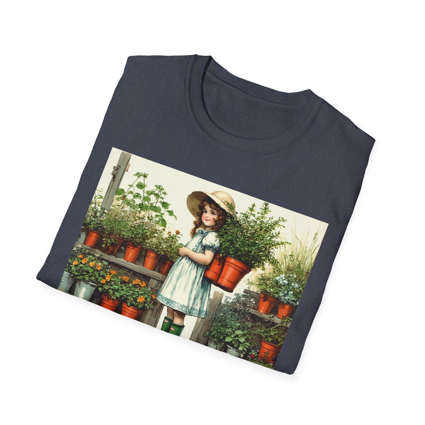 Vintage Garden T-Shirt, Rich in Plants Tee, Floral Apparel, Nature Lover Gift, Gardening Tee, Eco-Friendly Fashion