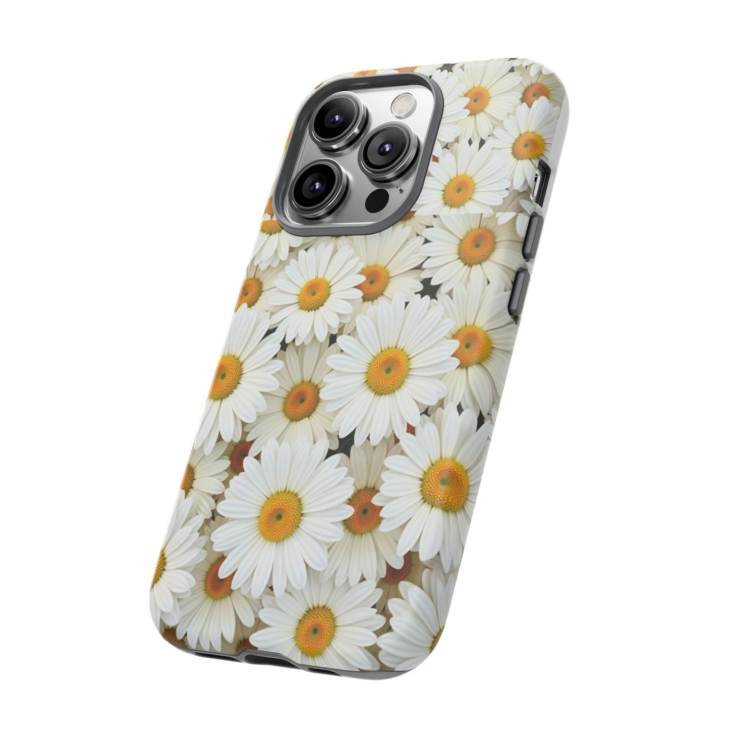 Floral Phone Case, Tough Cases, Daisy Pattern, Nature Lover Gift, Spring Accessory, Stylish Protection