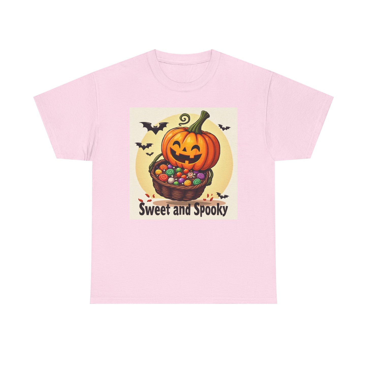 Novelty Tee Sweet and Spooky Pumpkin Tee - Perfect for Halloween, Fall Festivities, Family Gatherings, Casual Wear, Gifts