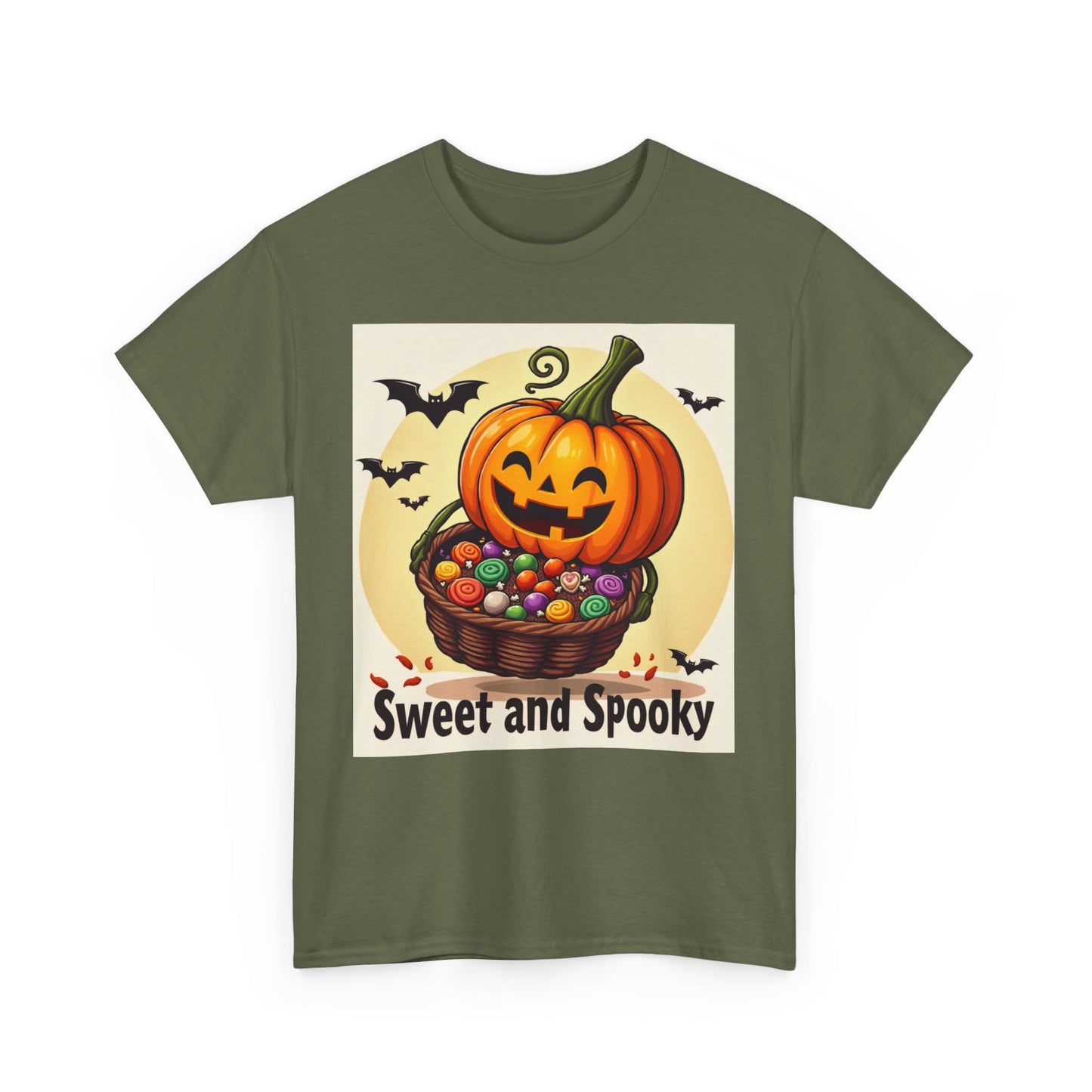 Sweet and Spooky Halloween Tee, Unisex Cotton Shirt for Fall, Pumpkin Lover's Gift, Trick or Treat Top, Halloween Party Wear