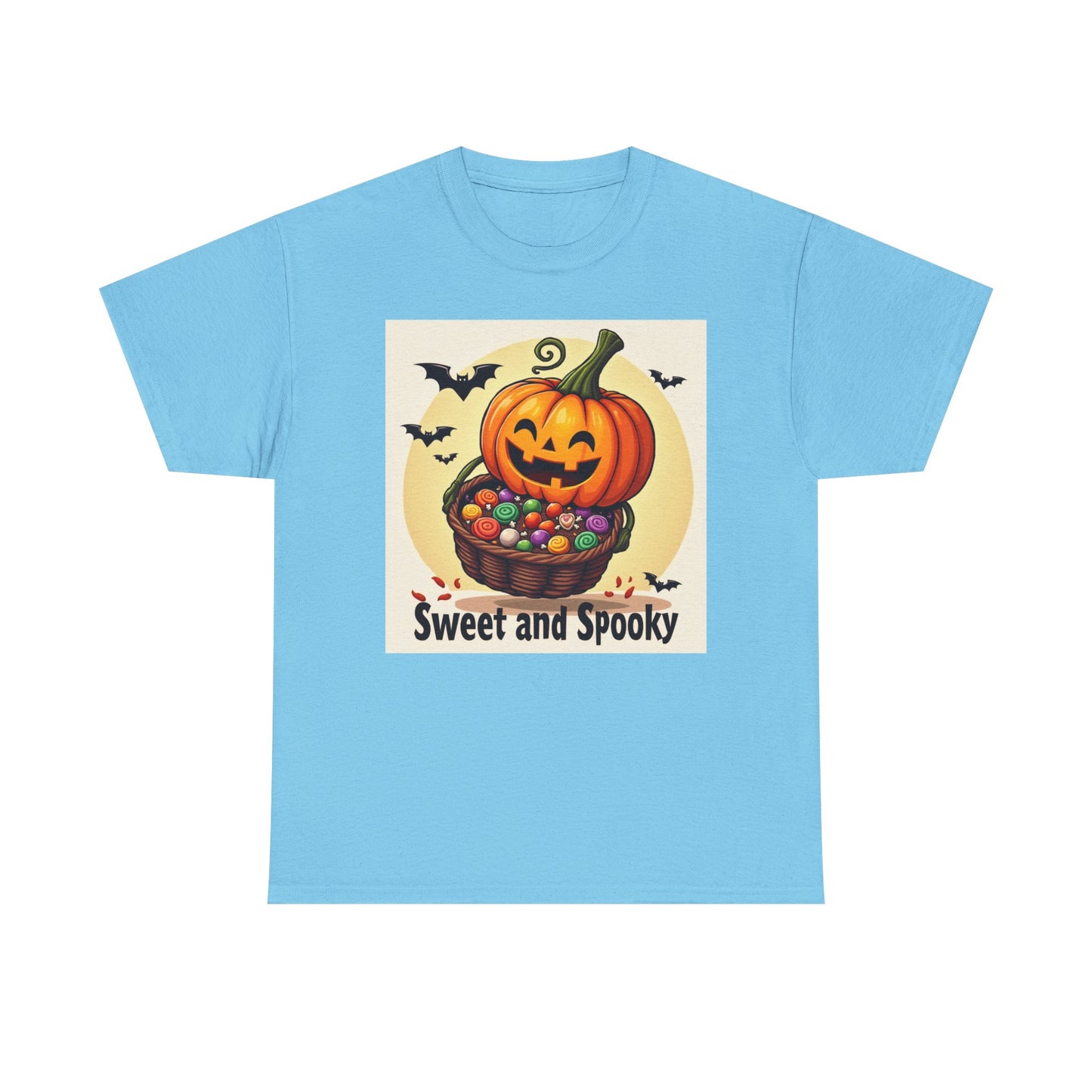 Novelty Tee Sweet and Spooky Pumpkin Tee - Perfect for Halloween, Fall Festivities, Family Gatherings, Casual Wear, Gifts