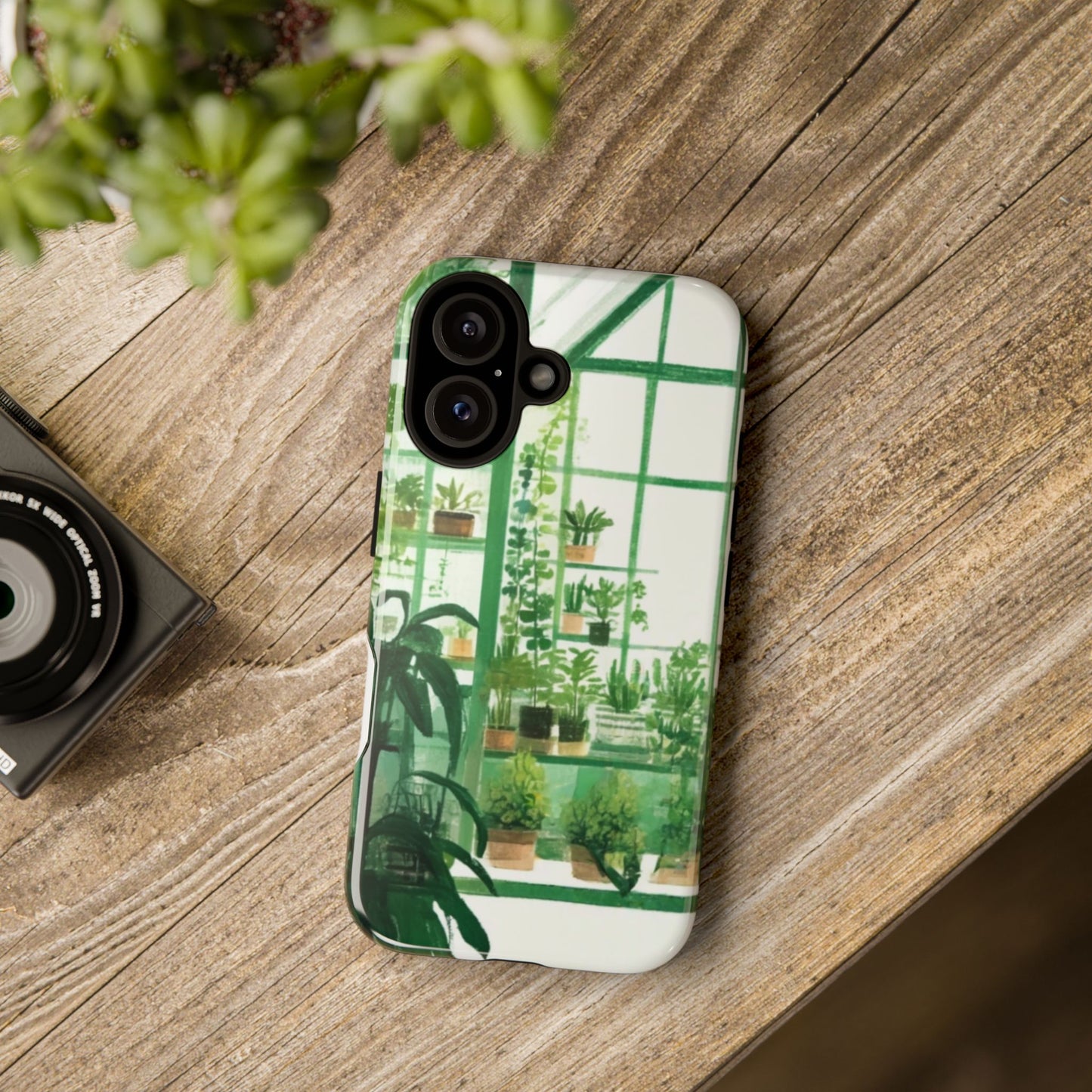 Greenhouse Phone Case - Tough Cases, Plant Lover Gift, Gardening Accessories, Eco-Friendly Tech, Nature-Inspired Design