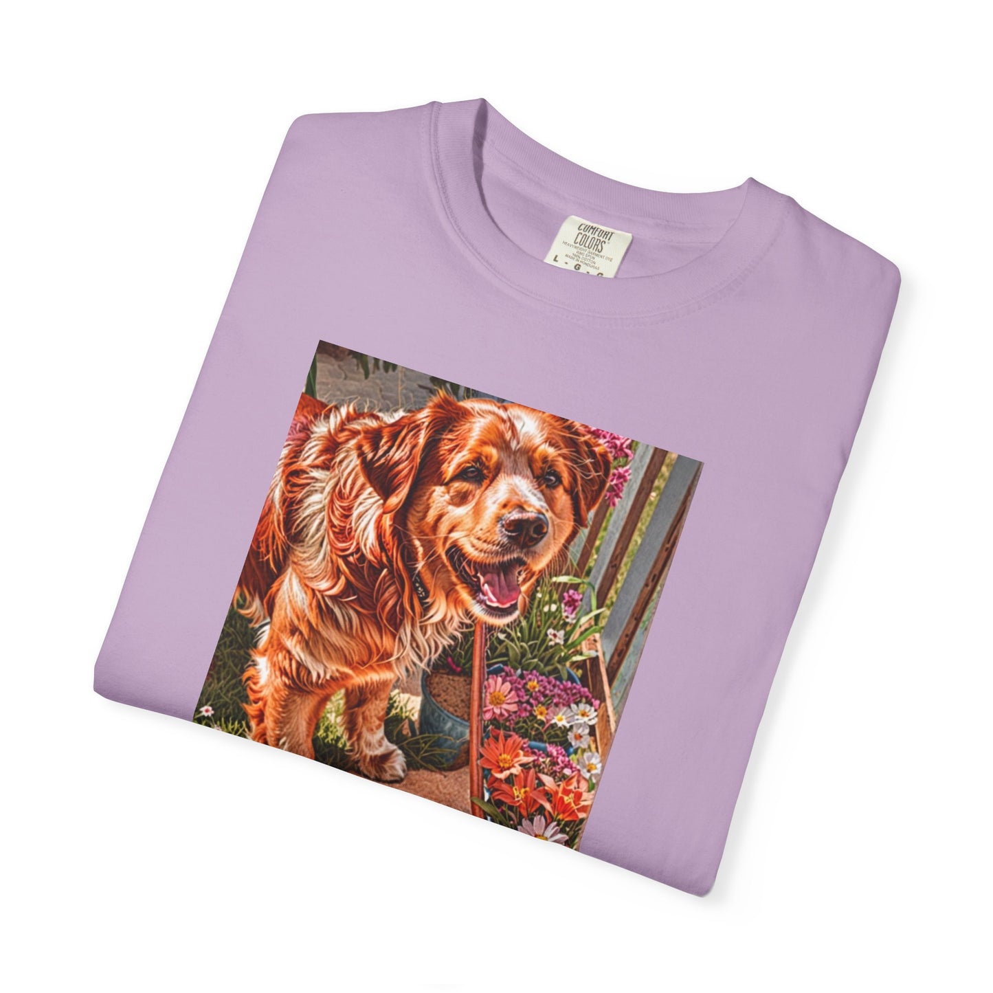 Garden Dog T-Shirt | Just Admiring Your Garden, Pet Lover Gift, Dog Lover Apparel, Nature Lover Tee, Cozy Casual Wear