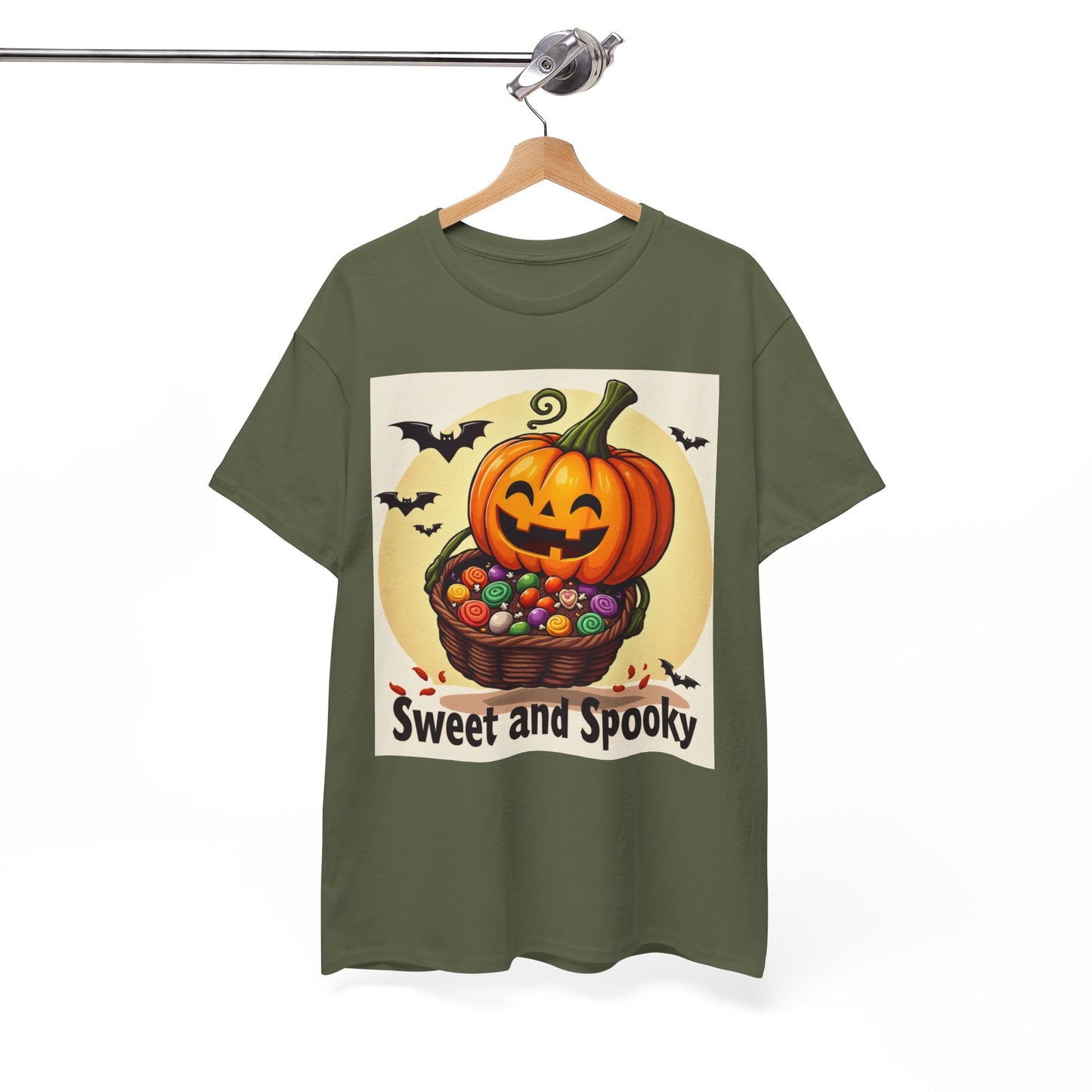 Sweet and Spooky Halloween Tee, Unisex Cotton Shirt for Fall, Pumpkin Lover's Gift, Trick or Treat Top, Halloween Party Wear