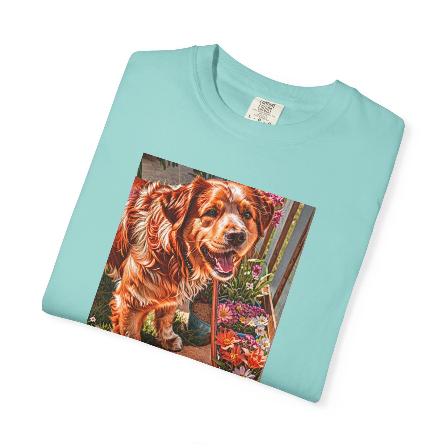 Garden Dog T-Shirt | Just Admiring Your Garden, Pet Lover Gift, Dog Lover Apparel, Nature Lover Tee, Cozy Casual Wear
