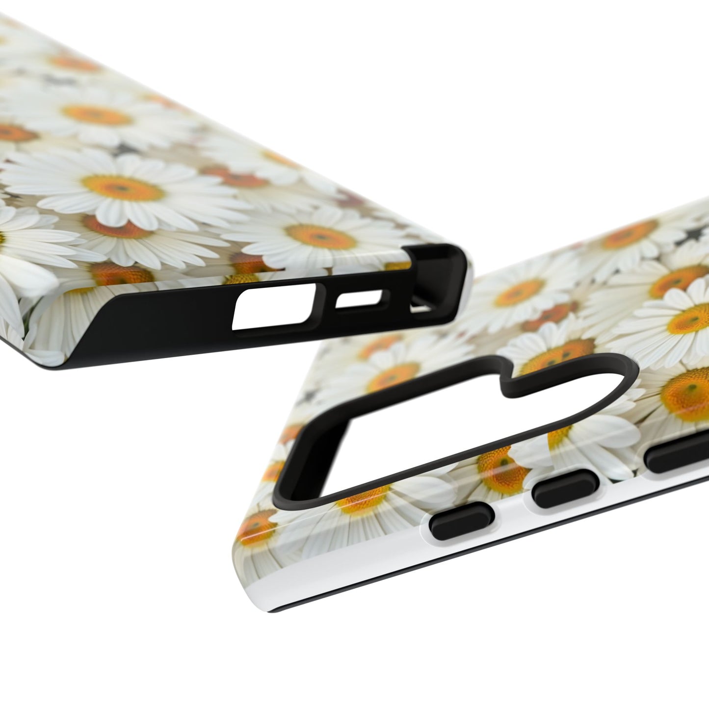 Floral Phone Case, Tough Cases, Daisy Pattern, Nature Lover Gift, Spring Accessory, Stylish Protection