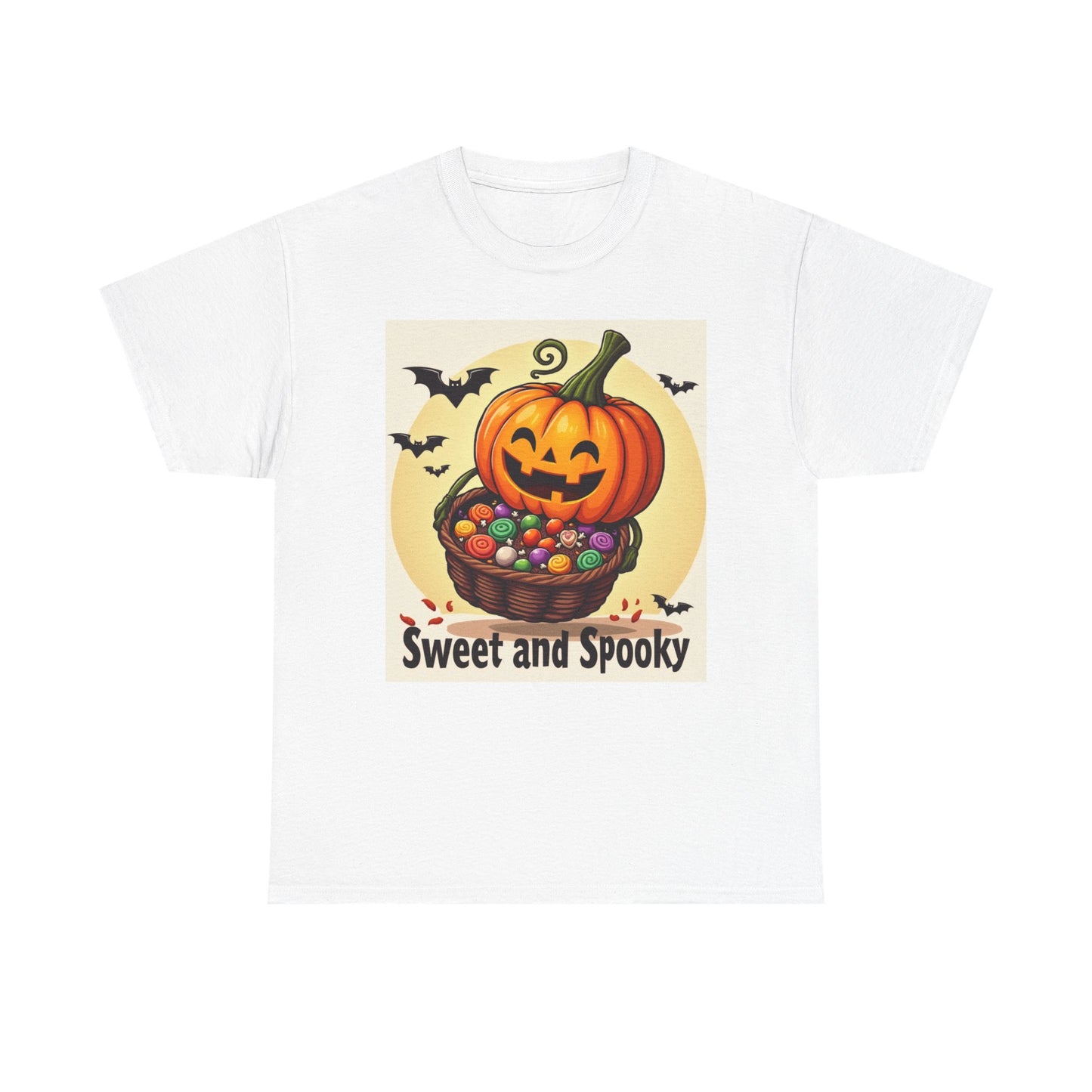 Sweet and Spooky Halloween Tee, Unisex Cotton Shirt for Fall, Pumpkin Lover's Gift, Trick or Treat Top, Halloween Party Wear