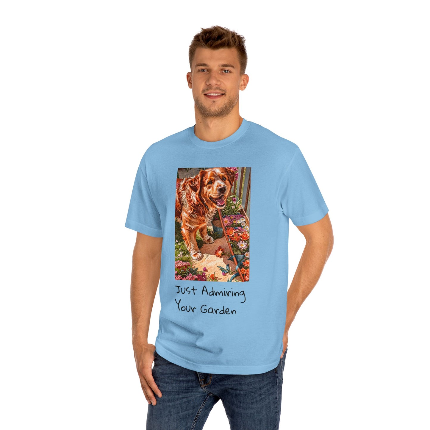 Dog Lover T-Shirt - Funny Dog Destroys Garden