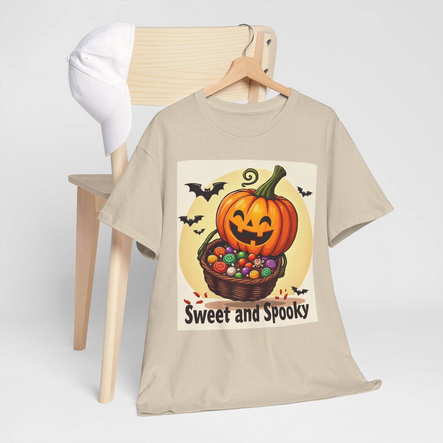 Sweet and Spooky Halloween Tee, Unisex Cotton Shirt for Fall, Pumpkin Lover's Gift, Trick or Treat Top, Halloween Party Wear