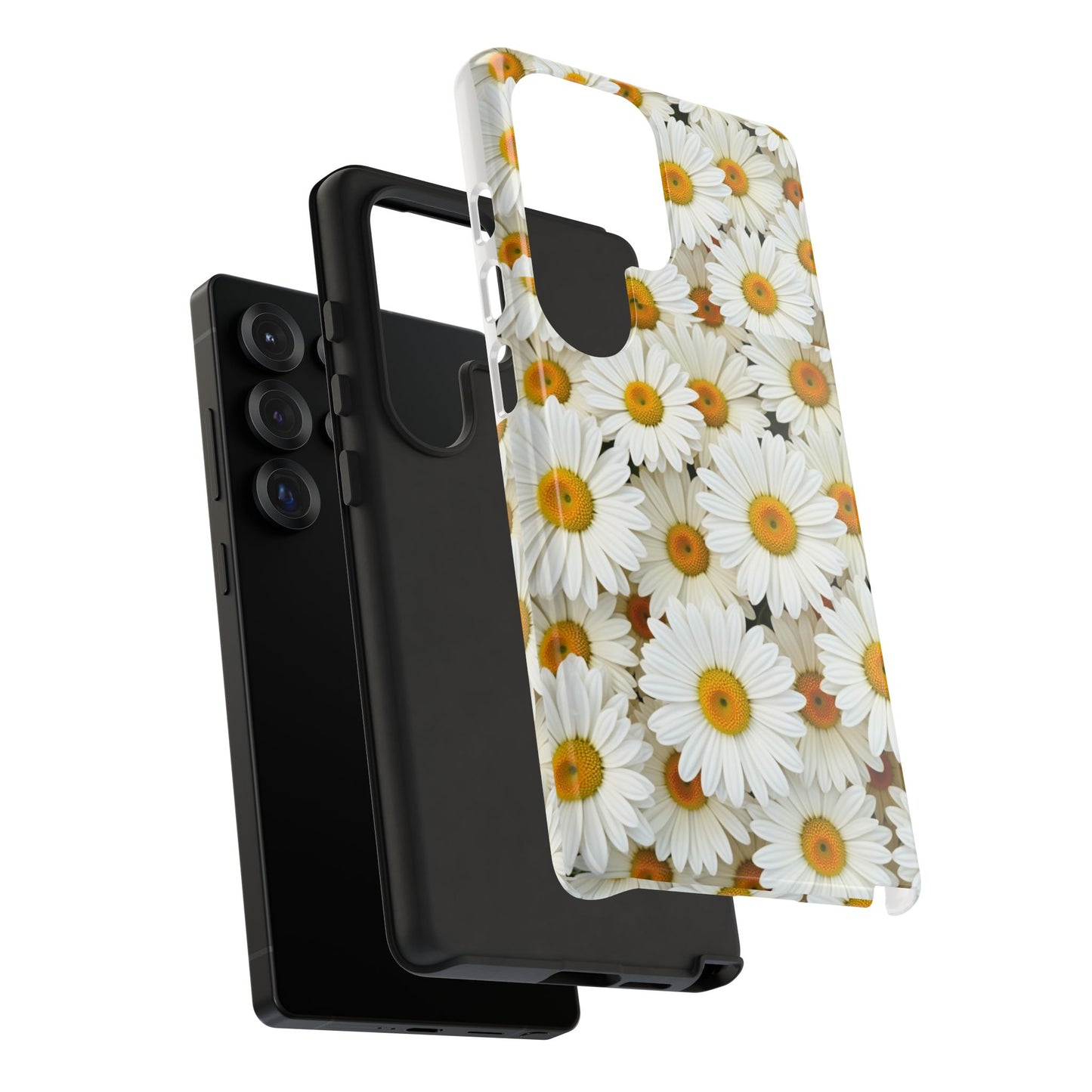 Floral Phone Case, Tough Cases, Daisy Pattern, Nature Lover Gift, Spring Accessory, Stylish Protection