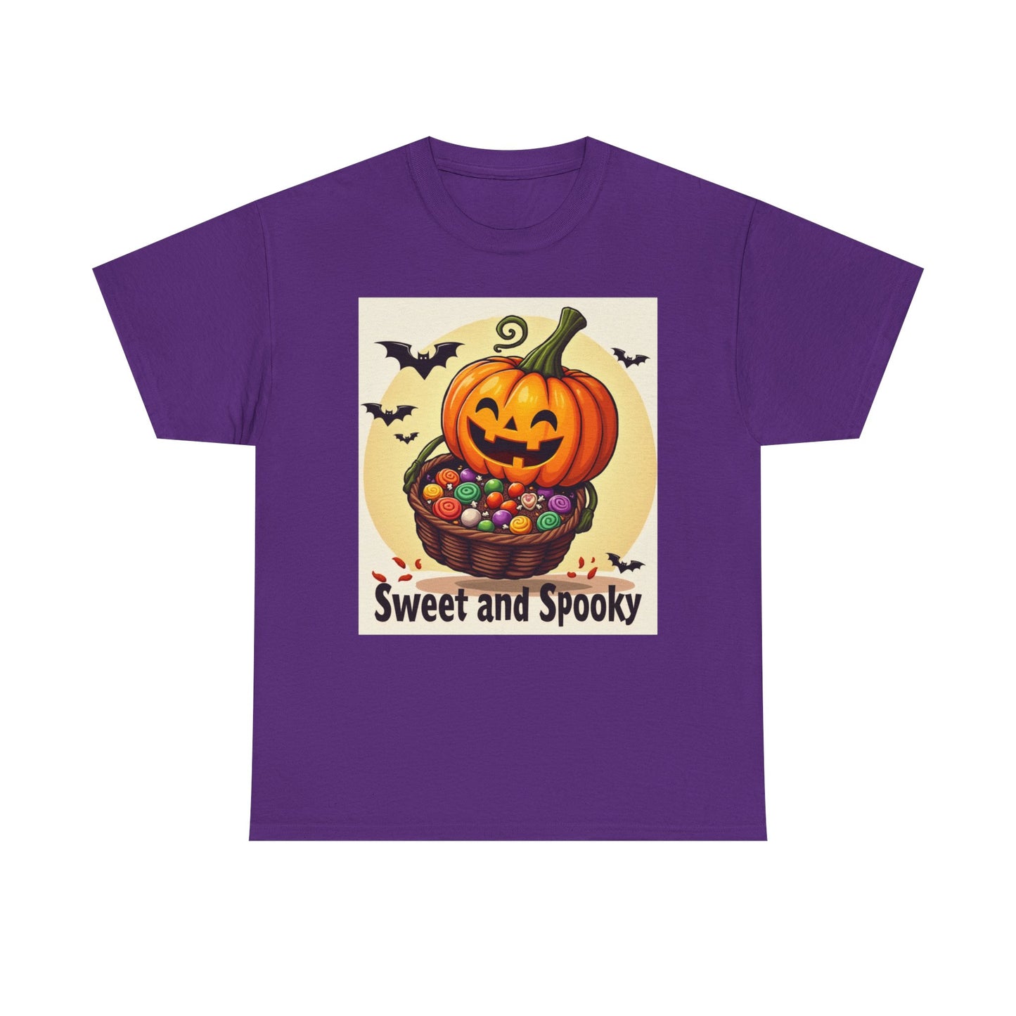 Sweet and Spooky Halloween Tee, Unisex Cotton Shirt for Fall, Pumpkin Lover's Gift, Trick or Treat Top, Halloween Party Wear