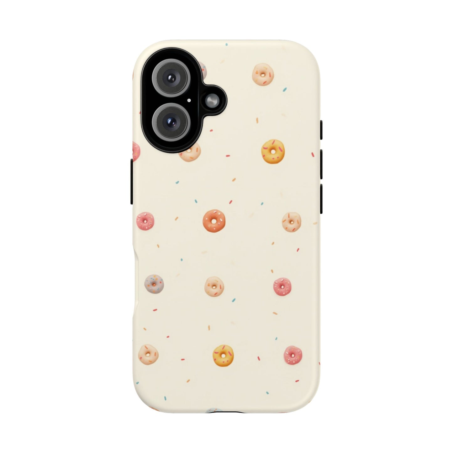 Donut Pattern Phone Case, Cute Phone Cover for Food Lovers, Fun Gift for Birthdays, Sweet Treats, Aesthetic Accessories