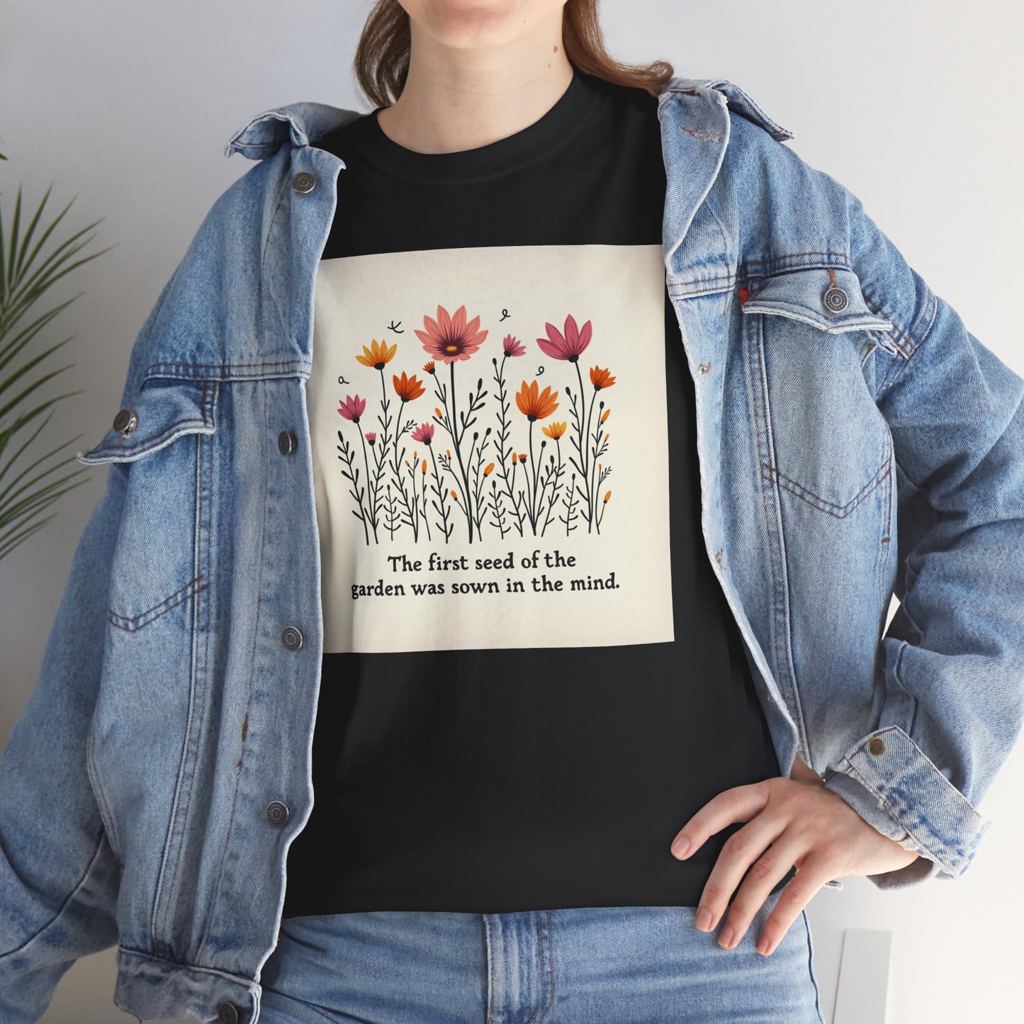 Floral Garden Inspiration Tee, Nature Lover Gift, Bohemian Style Shirt, Mindfulness Apparel, Spring Fashion, Unisex T-Shirt