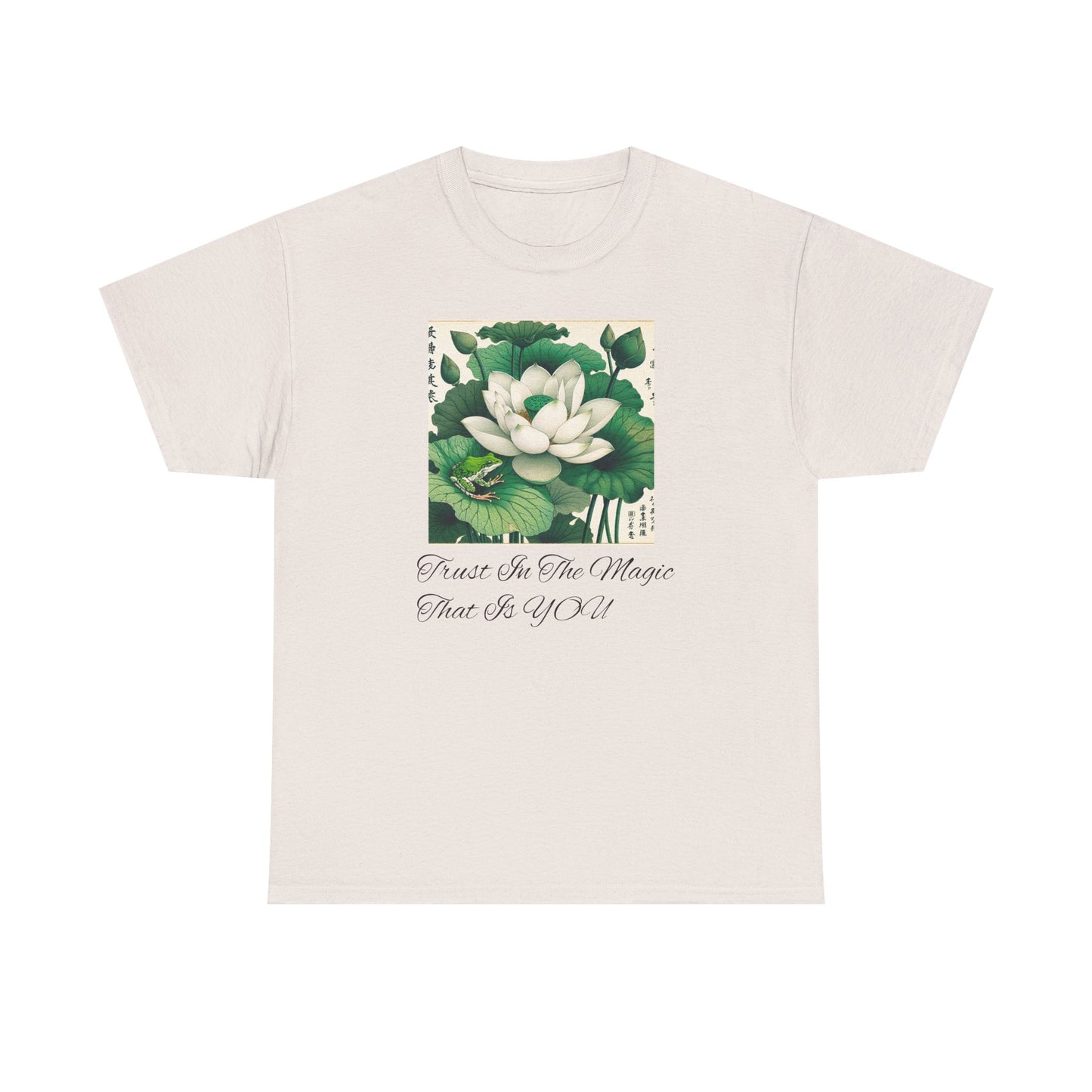 Lotus Flower Inspirational Tee - Mindfulness Shirt, Relaxed Summer Top, Unisex Gift, Yoga Apparel