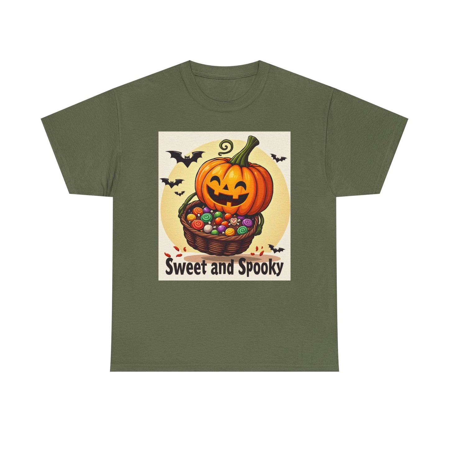 Sweet and Spooky Halloween Tee, Unisex Cotton Shirt for Fall, Pumpkin Lover's Gift, Trick or Treat Top, Halloween Party Wear