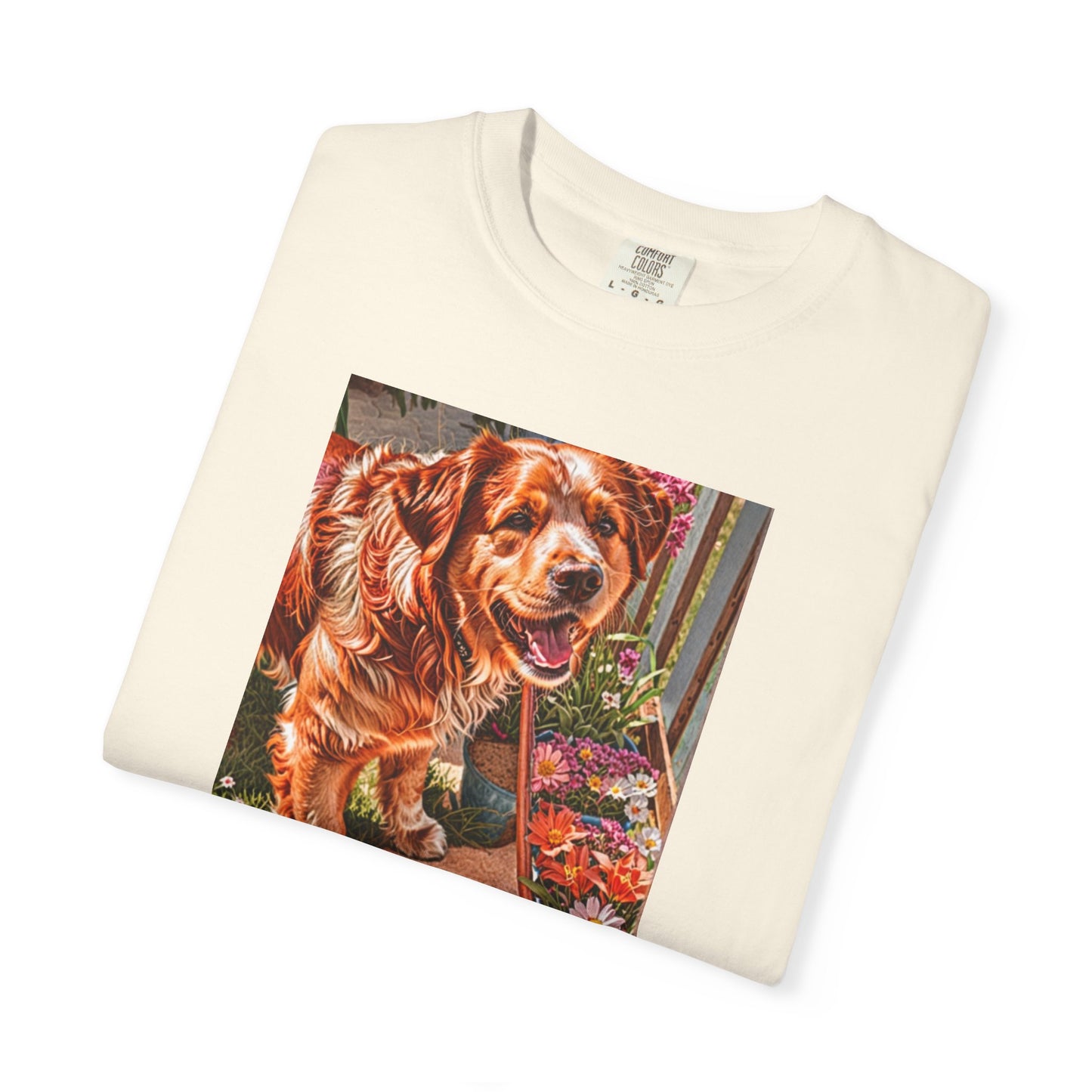 Garden Dog T-Shirt | Just Admiring Your Garden, Pet Lover Gift, Dog Lover Apparel, Nature Lover Tee, Cozy Casual Wear