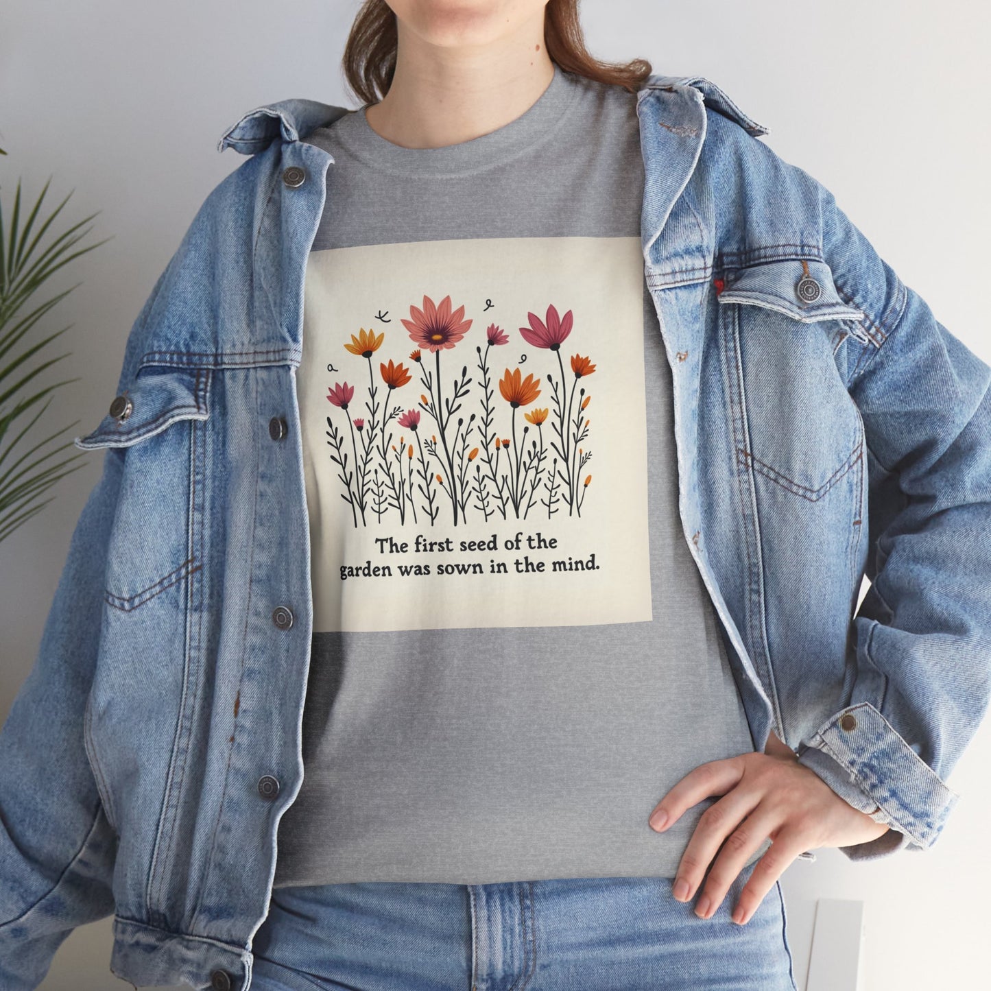 Floral Garden Inspiration Tee, Nature Lover Gift, Bohemian Style Shirt, Mindfulness Apparel, Spring Fashion, Unisex T-Shirt