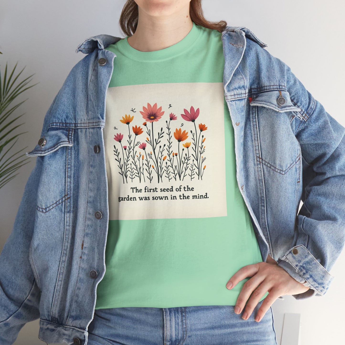 Floral Garden Inspiration Tee, Nature Lover Gift, Bohemian Style Shirt, Mindfulness Apparel, Spring Fashion, Unisex T-Shirt