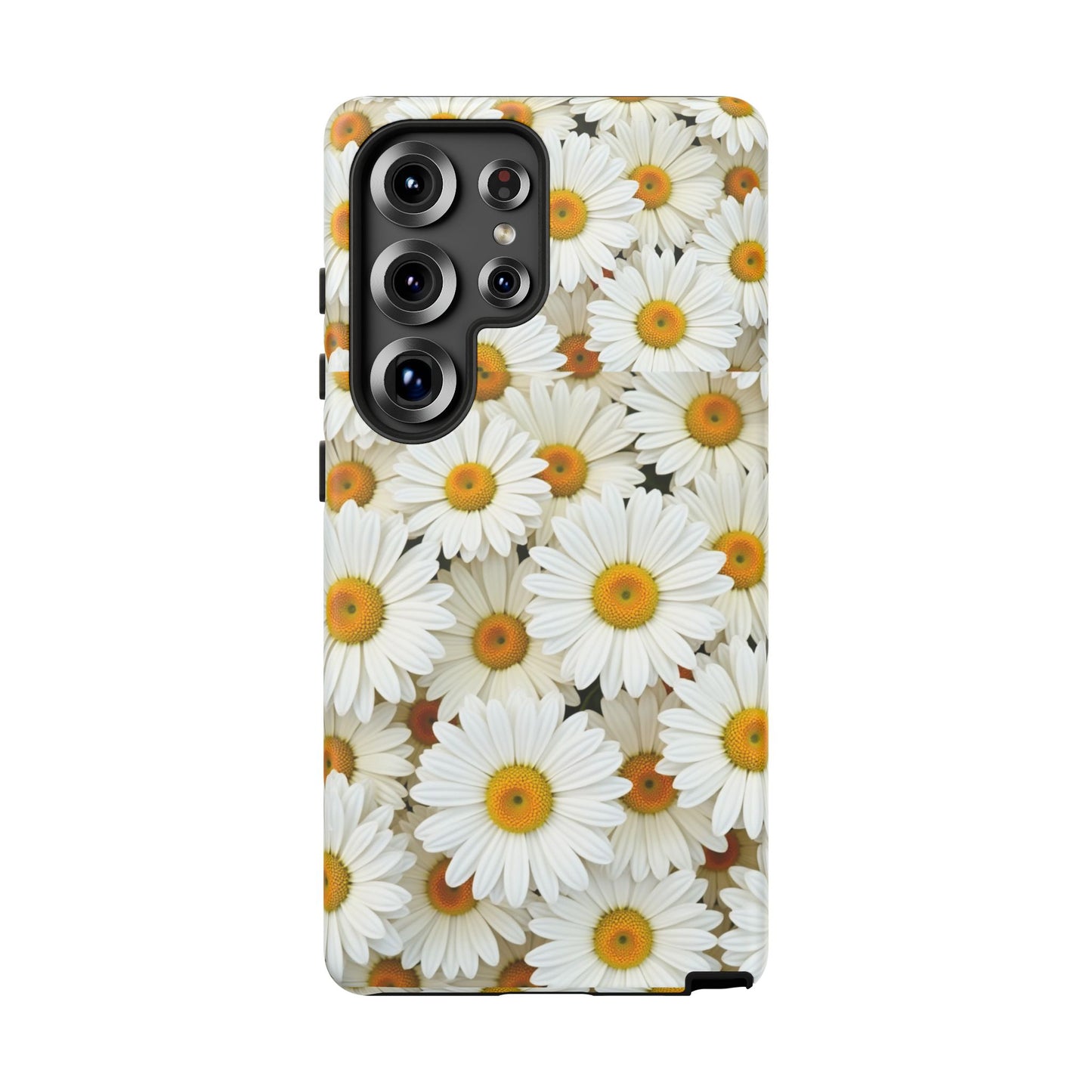 Floral Phone Case, Tough Cases, Daisy Pattern, Nature Lover Gift, Spring Accessory, Stylish Protection
