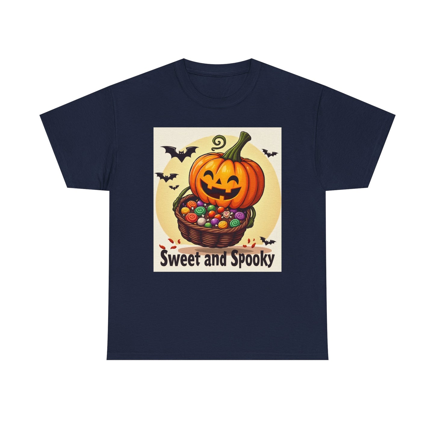 Sweet and Spooky Halloween Tee, Unisex Cotton Shirt for Fall, Pumpkin Lover's Gift, Trick or Treat Top, Halloween Party Wear